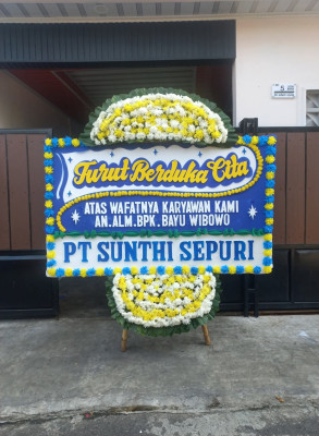 Papan Bunga Duka di Manggar Baru